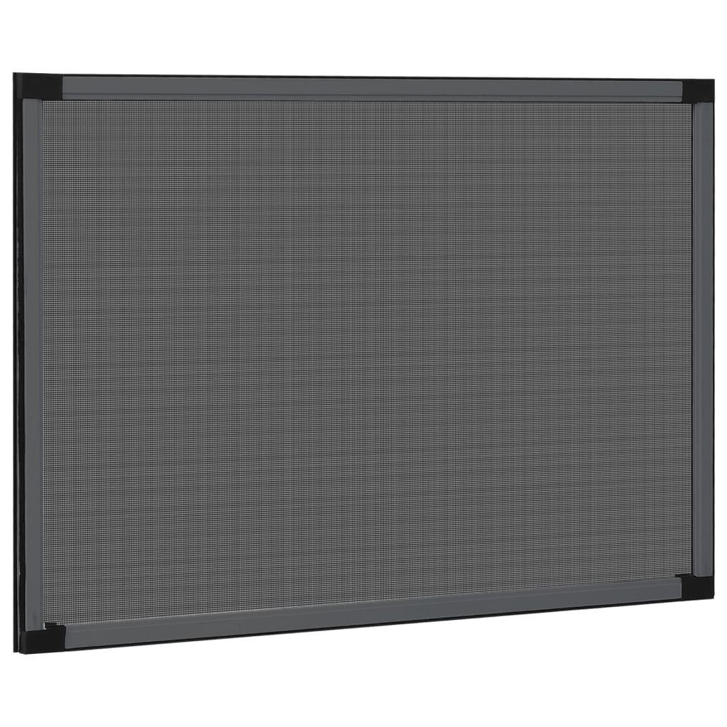 Vidaxl raamhor uitschuifbaar (100-193)x75 cm antracietkleurig