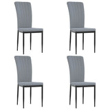 Vidaxl eetkamerstoelen 4 st fluweel lichtgrijs