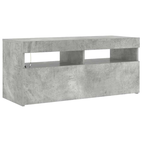 Vidaxl tv-meubel met led-verlichting 90x35x40 cm betongrijs