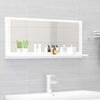 Vidaxl badkamerspiegel 90x10,5x37 cm spaanplaat wit