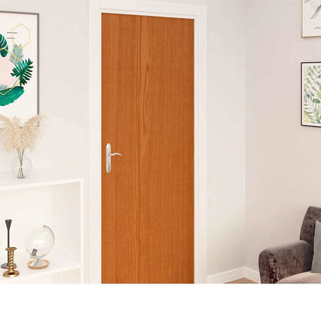 Folie drzwiowe VidaXL samoprzylepne 4 szt. 210x90 cm PCV w kolorze jasnego dębu