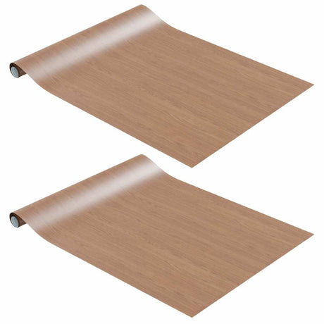 Folie meblowe Vidaxx samoprzylepne 2 szt. 500x90 cm PVC w kolorze jasnego dębu