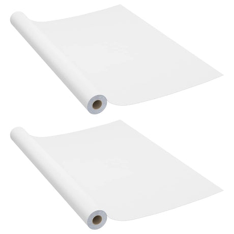 Folie meblowe Vidaxx samoprzylepne 2 szt. 500x90 cm PCV białe