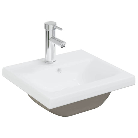 Umywalka do zabudowy Vidaxx z baterią 42x39x18 cm ceramiczna biała