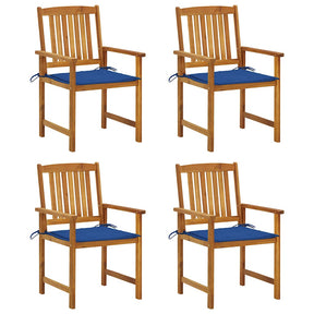Vidaxl tuinstoelen 4 st met kussens massief acaciahout