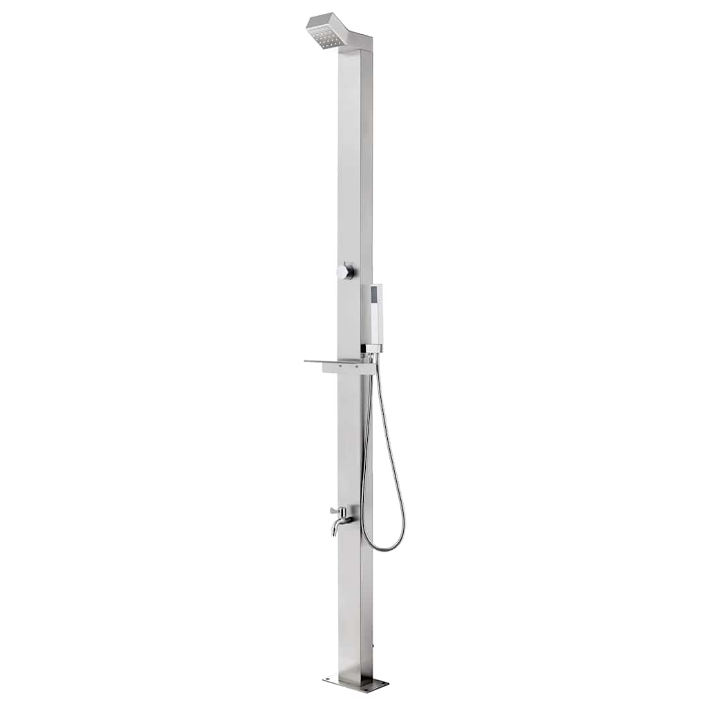 Vidaxl Outdoor Shower 220 cm stal nierdzewna