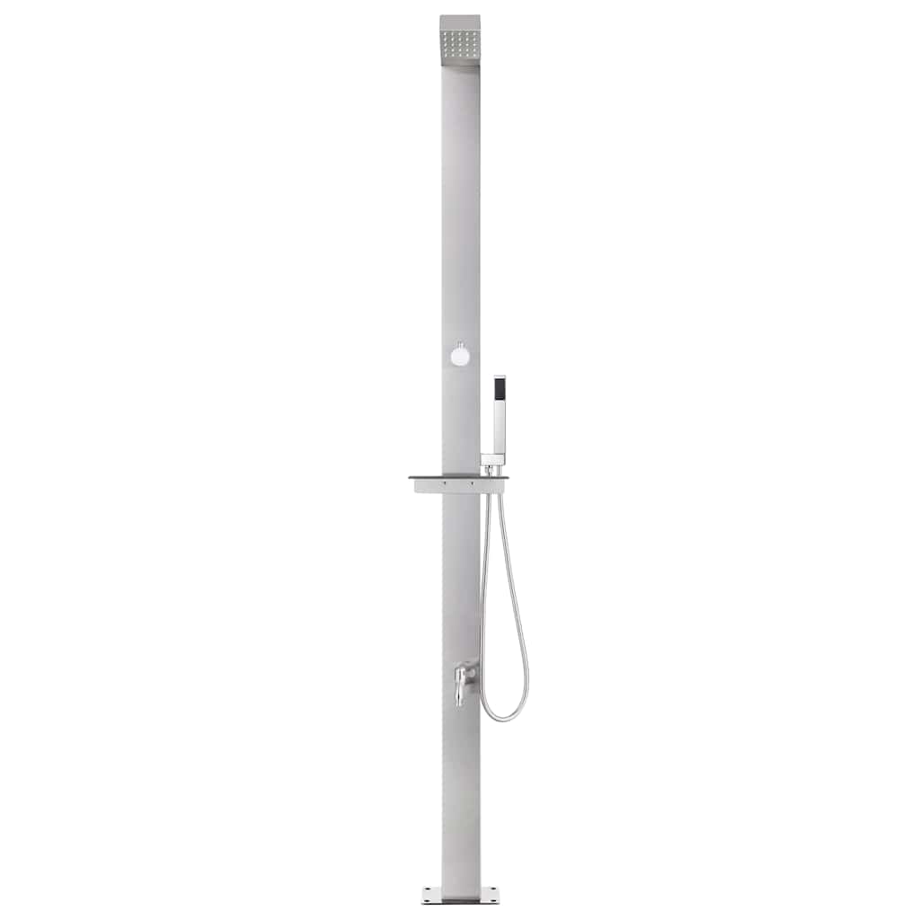 Vidaxl Outdoor Shower 220 cm stal nierdzewna