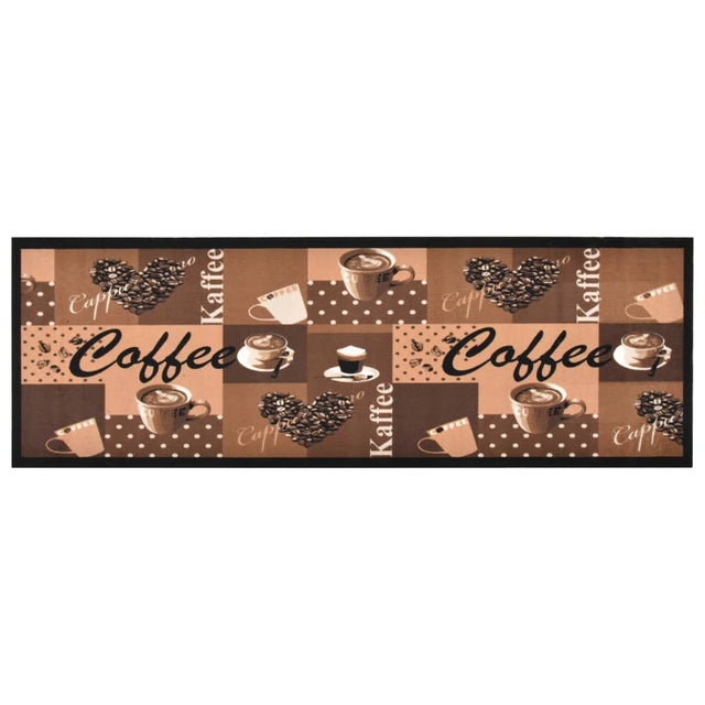 Vidaxl Kitchna Mata Kawa do mycia 45x150 cm brąz