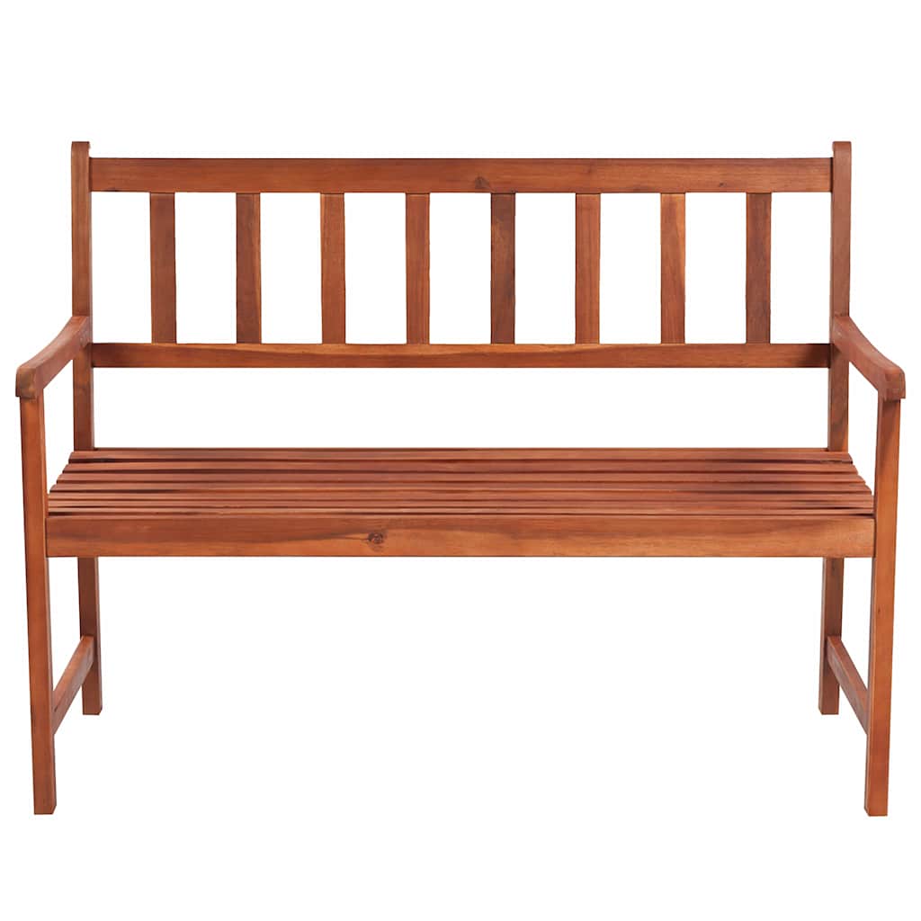 Vidaxl tuinbank met kussen 120 cm massief acaciahout