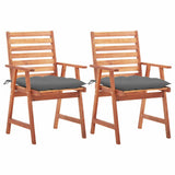Vidaxl tuinstoelen 2 st met kussens massief acaciahout