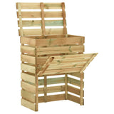 Impregnowana sosna Vidaxl Garden Compost Bin Bin 80x50x100 cm