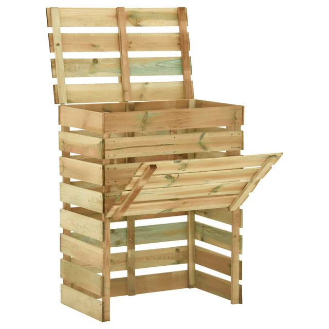 Impregnowana sosna Vidaxl Garden Compost Bin Bin 80x50x100 cm