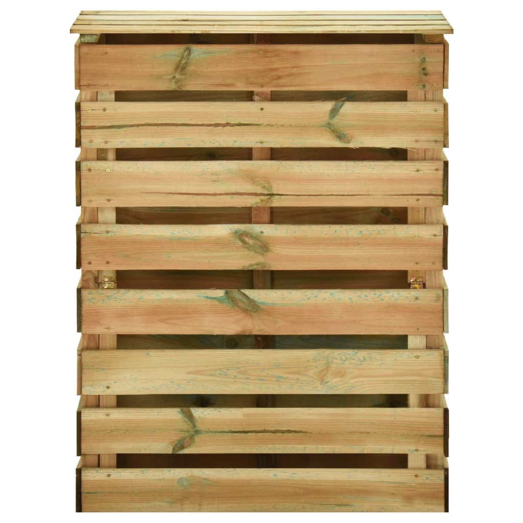 Impregnowana sosna Vidaxl Garden Compost Bin Bin 80x50x100 cm