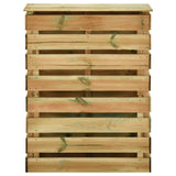 Impregnowana sosna Vidaxl Garden Compost Bin Bin 80x50x100 cm