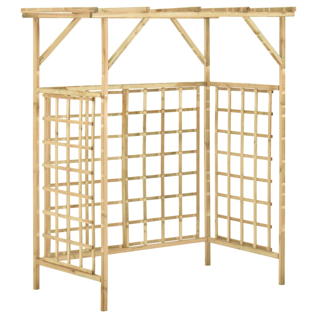Vidaxl pergola dla 2 pojemników impregnowana sosna