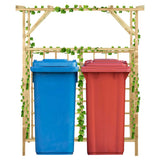 Vidaxl pergola dla 2 pojemników impregnowana sosna