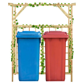 Vidaxl pergola dla 2 pojemników impregnowana sosna