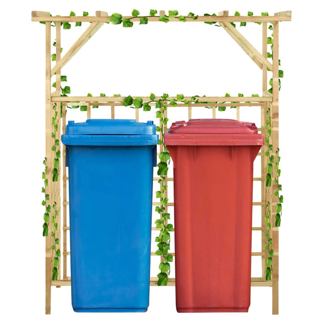 Vidaxl pergola dla 2 pojemników impregnowana sosna