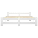 Vidaxl bedframe massief grenenhout wit 120x200 cm