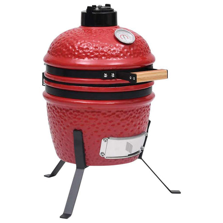 Grill kamado Vidaxl 2 w 1 56 cm ceramiczny czerwony