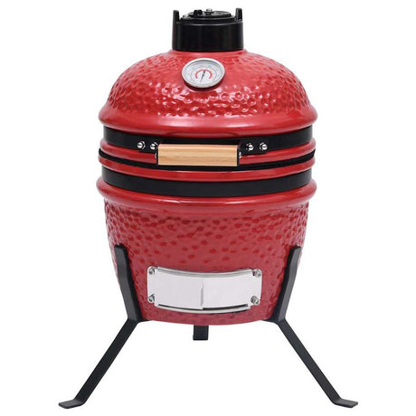 Grill kamado Vidaxl 2 w 1 56 cm ceramiczny czerwony