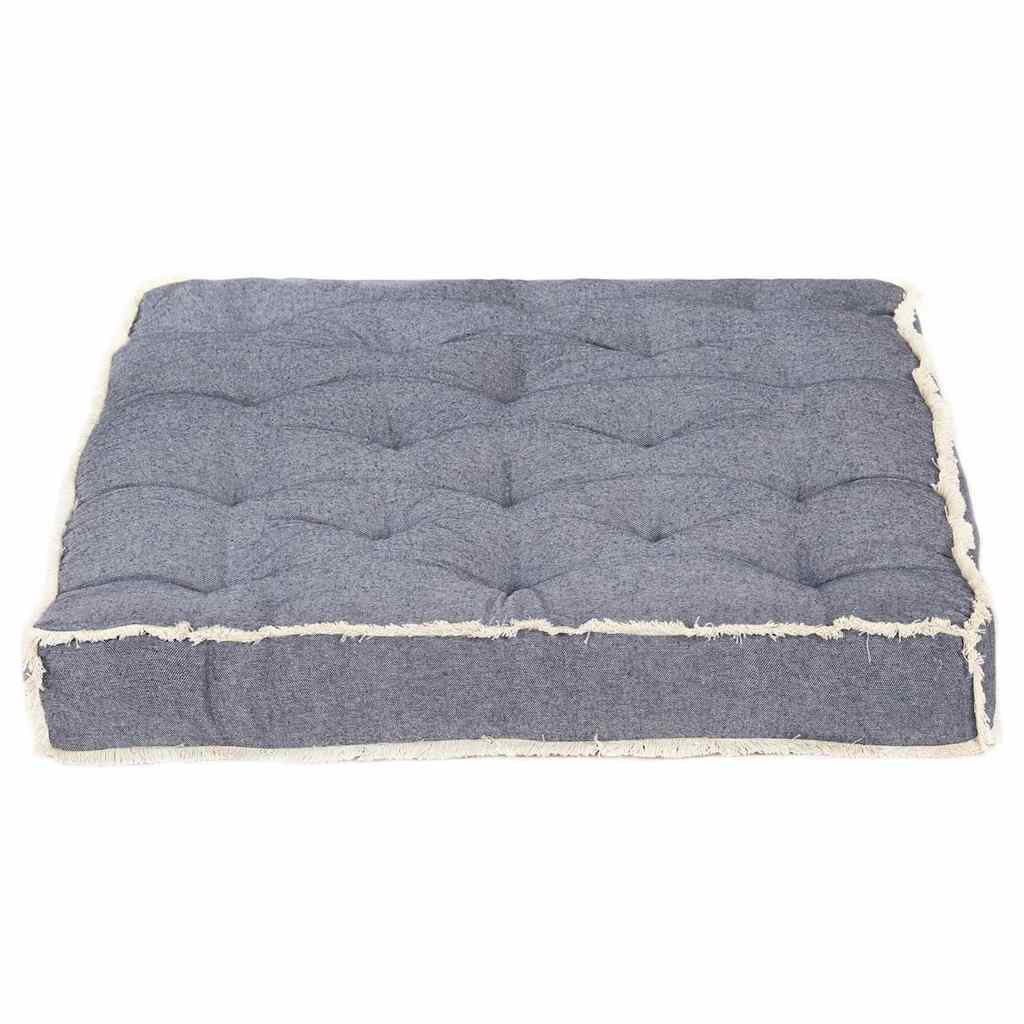 Vidaxl Bank Palet poduszki 120x80x10 cm niebieski