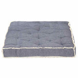 Vidaxl Bank Palet poduszki 120x80x10 cm niebieski