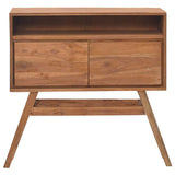 Vidaxl wandtafel 80x30x80 cm massief teakhout