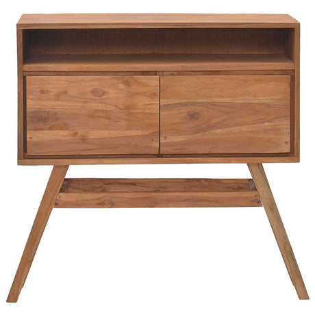 Vidaxl wandtafel 80x30x80 cm massief teakhout