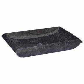 Vidaxl zlew 50x35x10 cm marmurowy czarny