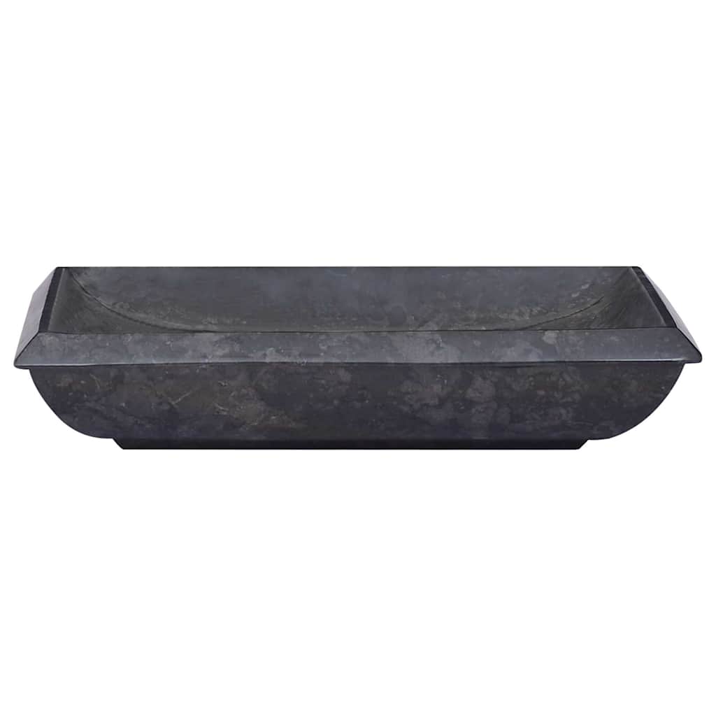 Vidaxl zlew 50x35x10 cm marmurowy czarny