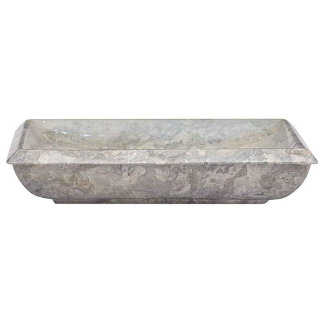 Vidaxl zlew 50x35x10 cm marmurowy szary