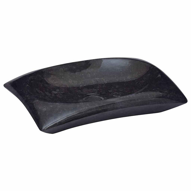Vidaxl gootsteen 50x35x10 cm marmer zwart