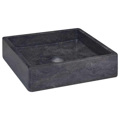 Vidaxl zlew 40x40x10 cm marmurowy czarny
