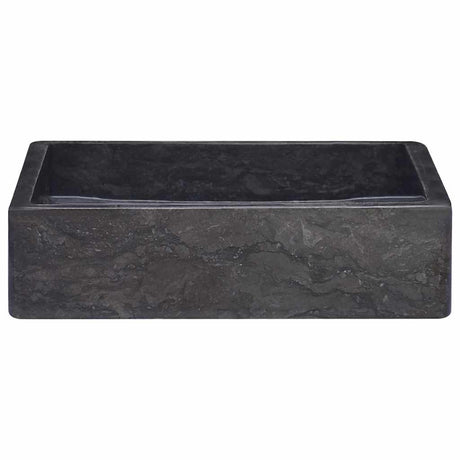 Vidaxl zlew 40x40x10 cm marmurowy czarny