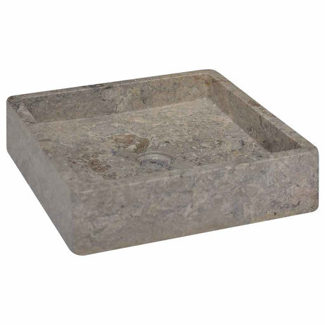 Vidaxl zlew 40x40x10 cm marmurowy szary