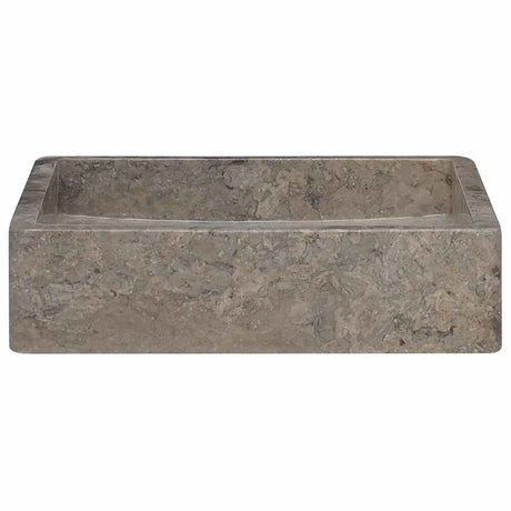 Vidaxl zlew 40x40x10 cm marmurowy szary