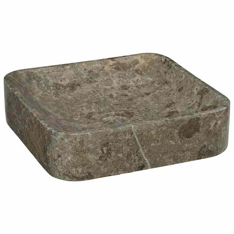 Vidaxl zlew 40x40x10 cm marmurowy szary
