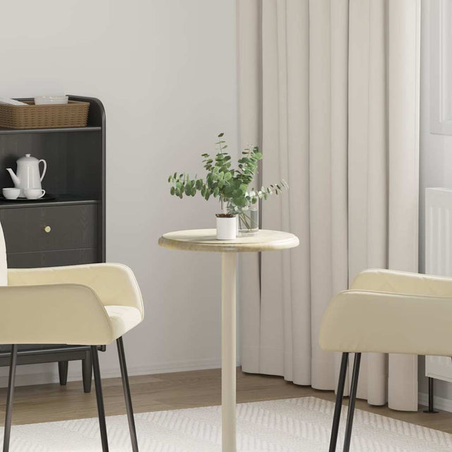 Vidaxl tafelblad ø40x2,5 cm marmer crèmekleurig