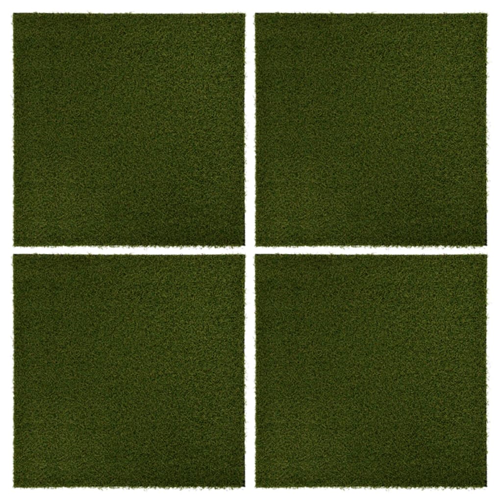 VIDAXL Artificial Grass Tiles 4 St 50x50x2,5 cm guma