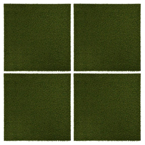 VIDAXL Artificial Grass Tiles 4 St 50x50x2,5 cm guma