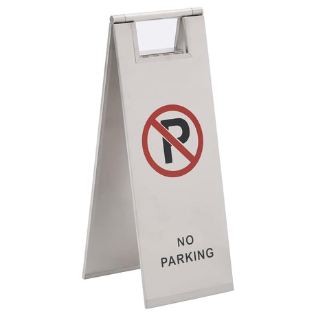 Znak ostrzegawczy vidaxl, a nie parking składana stal nierdzewna