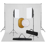 Zestaw do studia fotograficznego Vidaxxl ze światłami softbox, tłem i reflektorem