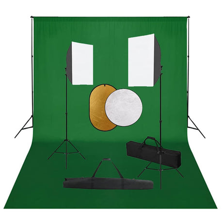 Zestaw do studia fotograficznego Vidaxxl ze światłami softbox, tłem i reflektorem