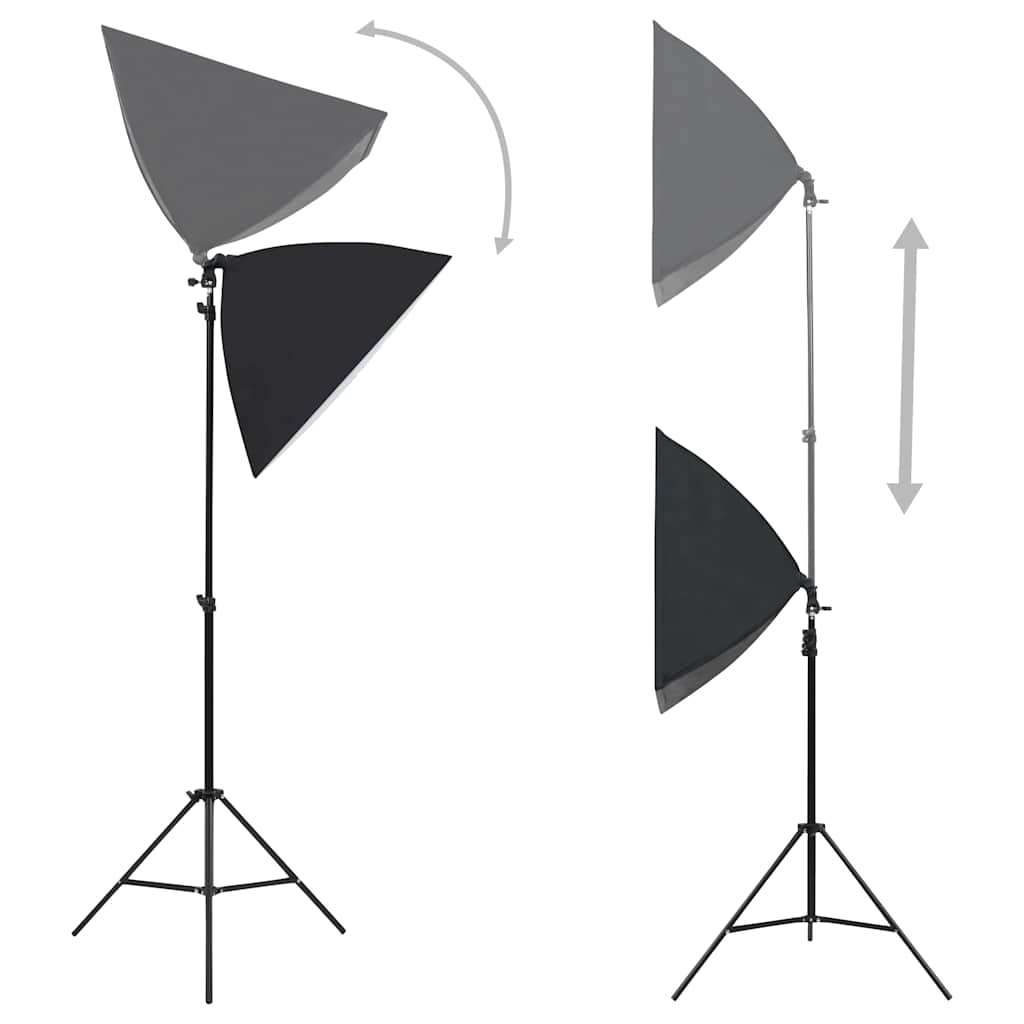 Zestaw do studia fotograficznego Vidaxxl ze światłami softbox, tłem i reflektorem