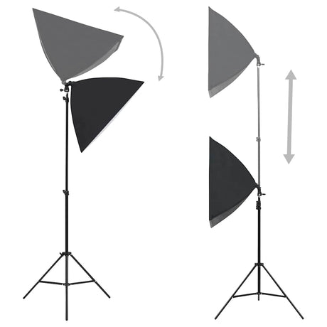 Zestaw do studia fotograficznego Vidaxxl ze światłami softbox, tłem i reflektorem