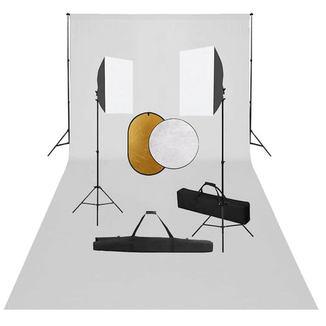 Zestaw do studia fotograficznego Vidaxxl ze światłami softbox, tłem i reflektorem