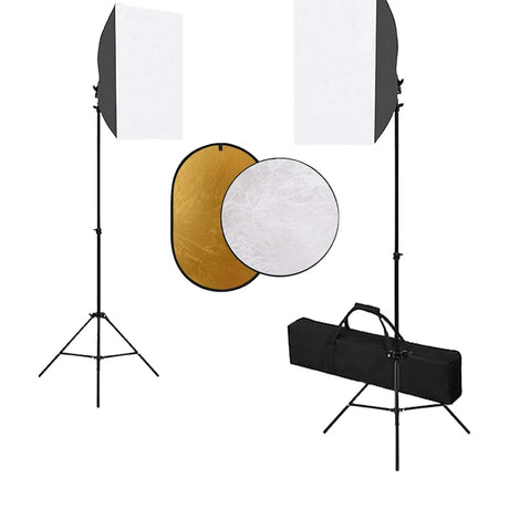 Zestaw do studia fotograficznego Vidaxxl ze światłami softbox i reflektorem