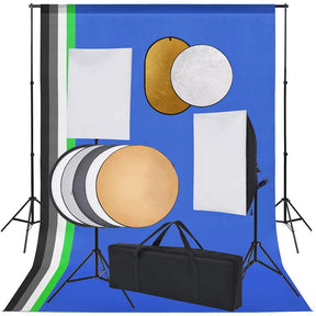 Zestaw do studia fotograficznego Vidaxxl ze światłami softbox, tłem i reflektorem