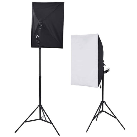 Zestaw do studia fotograficznego VidaXL ze światłami softbox, parasolami i reflektorem tła